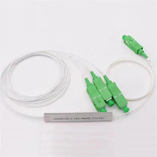 Fiber optic connector cassette to splitter connection method
