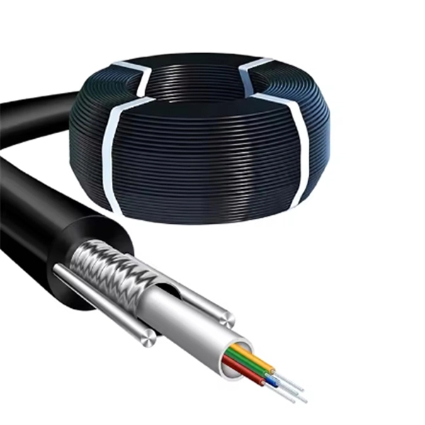 Electrified fiber optic cable reinforcing core