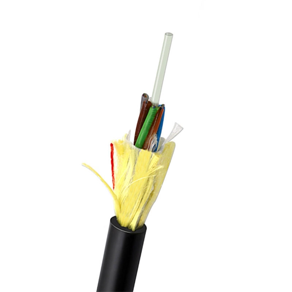 Laying fiber optic cables over the air