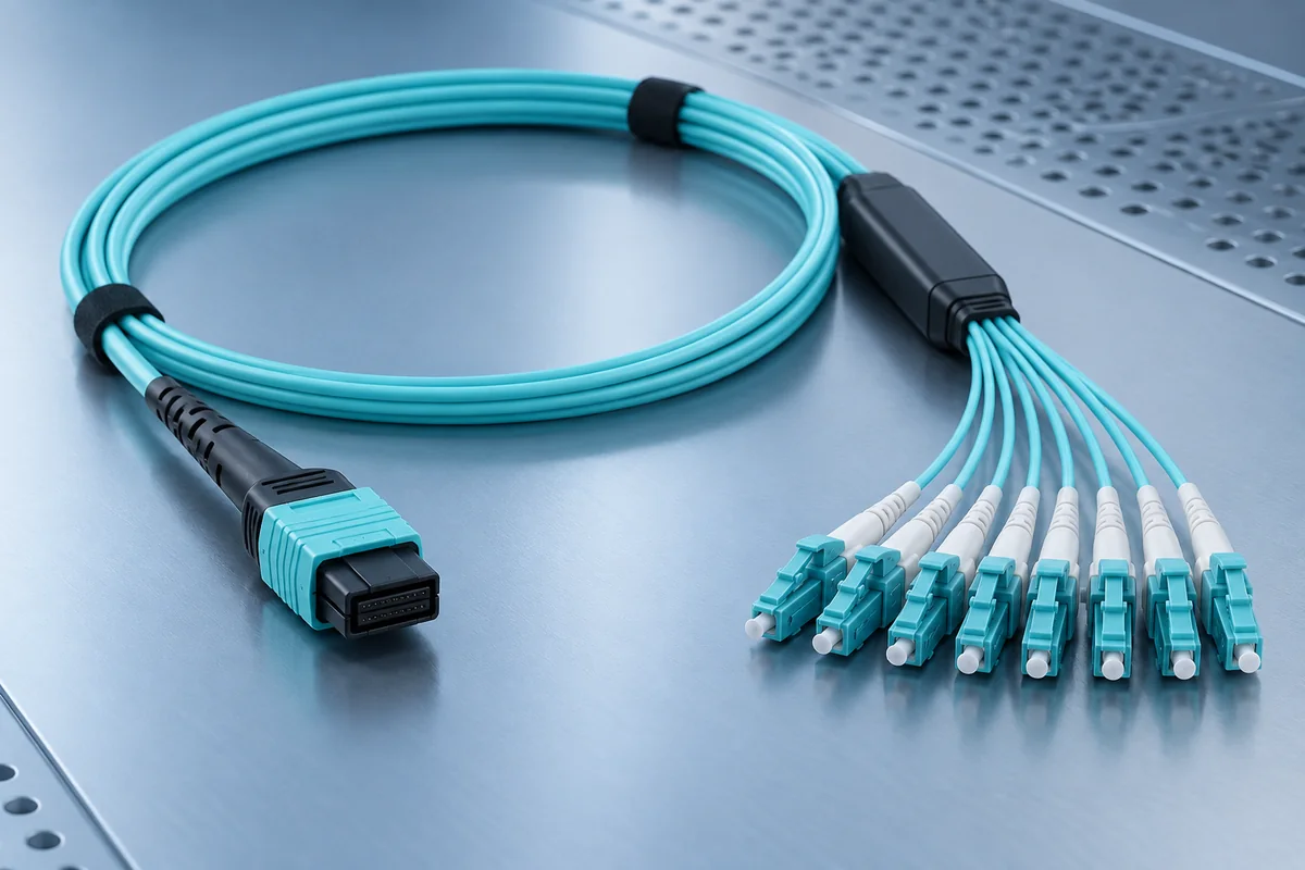 MPO high-density fiber patch cord assembly